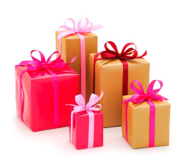 istock Gift boxes, gifts on a white background isolated. 1291912264