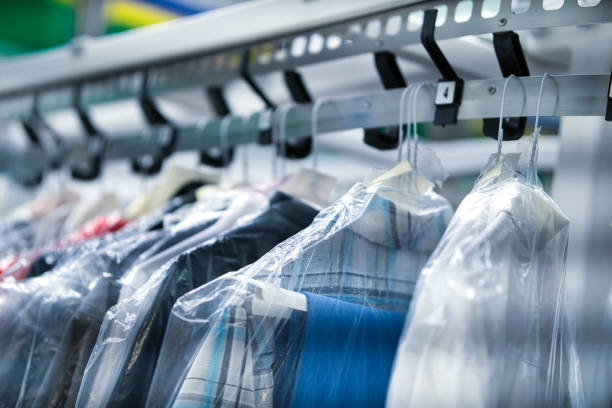 istock Shirts of office workers in dry cleaning 1291914054