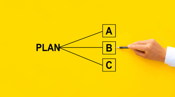 istock Businessman choosing Plan B. Business management, planning anf employment. 1291920464