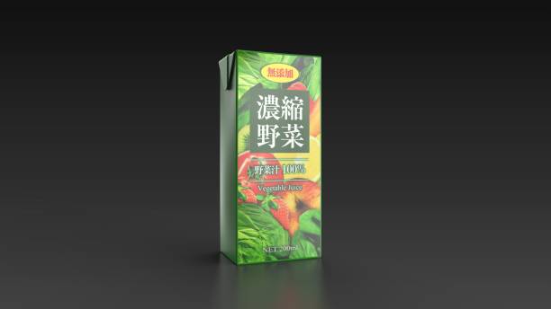 istock vegetable juice Japanese black background 3d rendering 1291923842