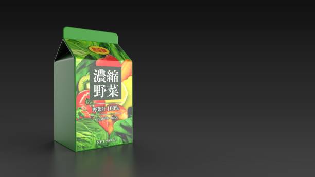 istock vegetable juice 500ml Japanese black background left 3d 1291924055