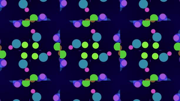 istock Motion symmetrical colorful confetti kaleidoscope pattern. Seamless looping 1291925559