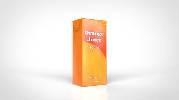 orange juice 3d rendering orange juice 3d rendering juice carton stock pictures, royalty-free photos & images