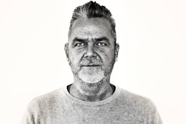 istock Middle aged man with modern hairstyle 1291935428