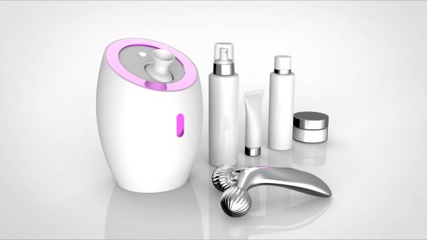istock skin care cosmetics and machine and roller 3d rendering 1291942913
