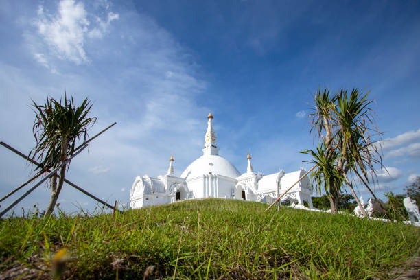 istock White pagoda at Bueng Lat Thawi temple in Thailand 1291952152