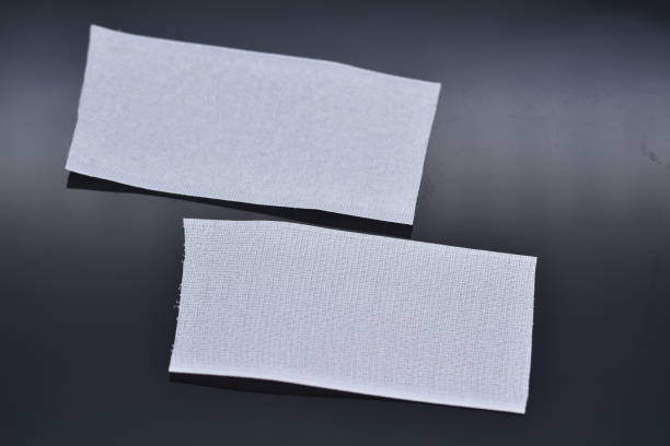 istock white Velcro tape isolated on black 1291956406