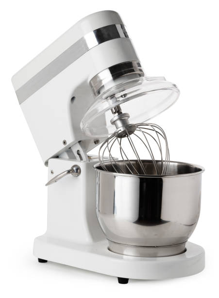 istock Professional kitchen mixer isolated on white background 1291959674
