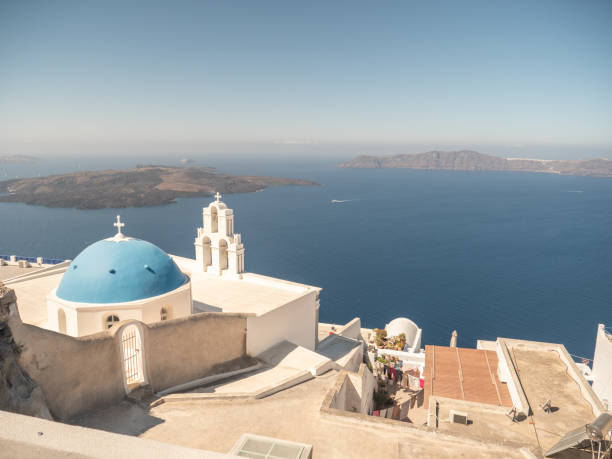 istock Fira cityscape and seascape, Greece 1291962375