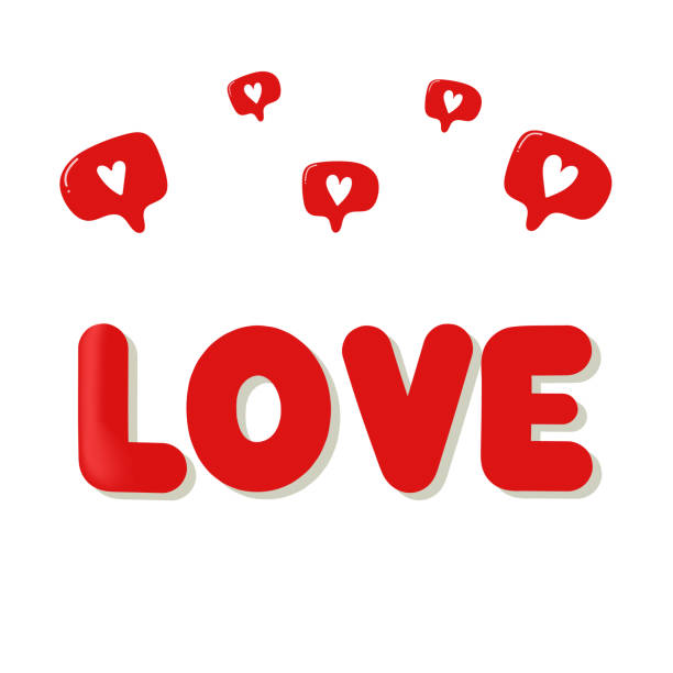 istock Postcard with the inscription love and likes 1291964540