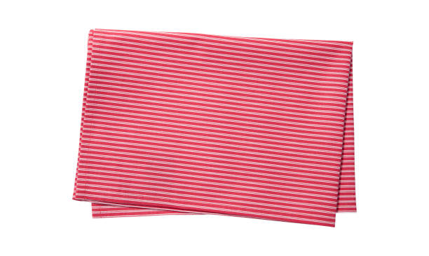 istock Napkin. Stack of colorful dish towels isolated on white 1291966980