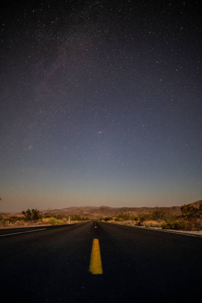 istock American desert road at night with stars 1291971271