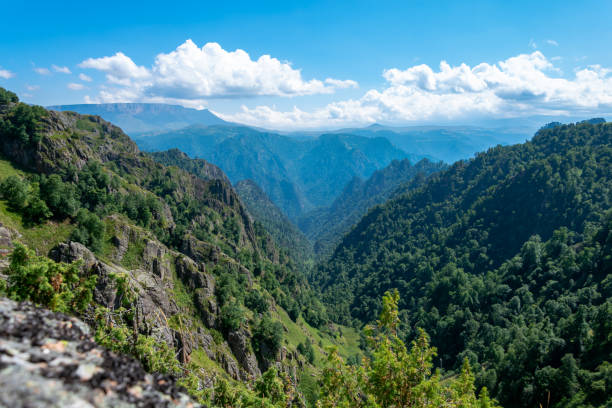istock Mountain ranges, top view, close-up. 1291971589
