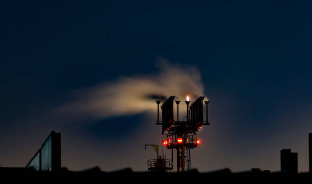 Hydrogen Plant operating in the dusk