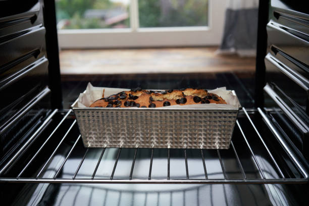 Baking Banana Bread in the Oven