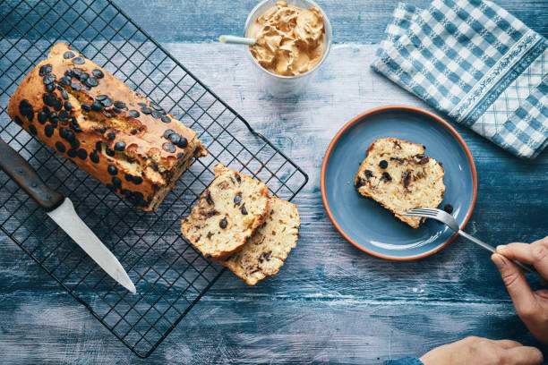 istock Fresh Baked Banana Bread served with Dalgona Coffee 1291980610