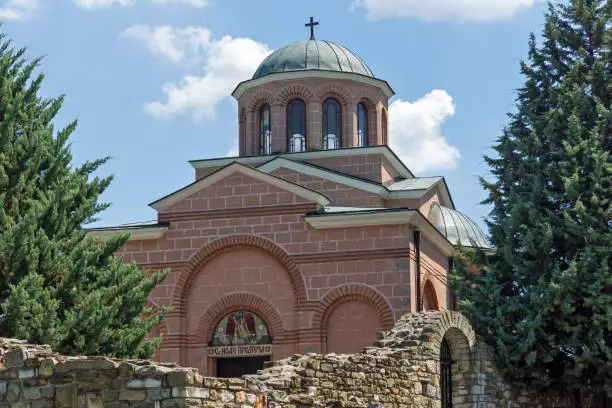 Amazing view of Medieval Monastery Saint John the Baptist in town of Kardzhali,  Bulgaria