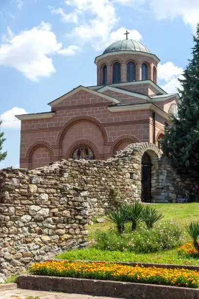 Amazing view of Medieval Monastery Saint John the Baptist in town of Kardzhali,  Bulgaria