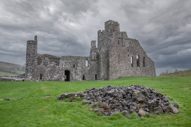 istock The dramatic sky over Fore Abbey with heap of stones at foreground 1292012326