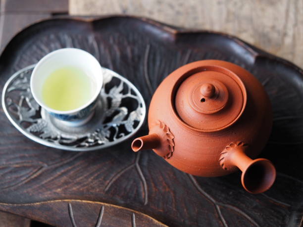 istock Japanese authentic teapot and teacup teatime tea ware 1292028244