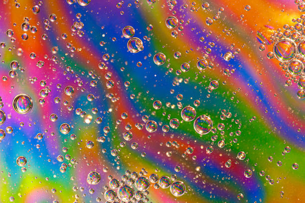 istock Colorful background with bubbles. Abstract background. Close up. 1292038236