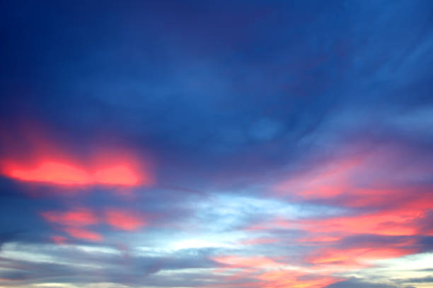 istock Colorful sunset with clouds in the evening 1292045191