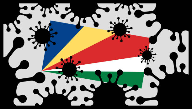 istock Covid-19 coronavirus pandemic icon and seychelles flag 1292046641