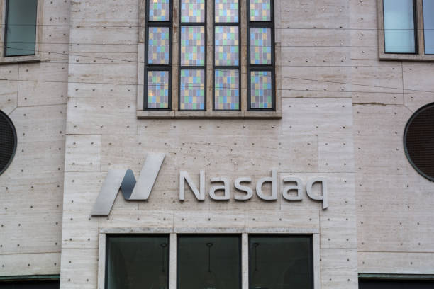 Building of Nasdaq in Copenhagen City stock photo