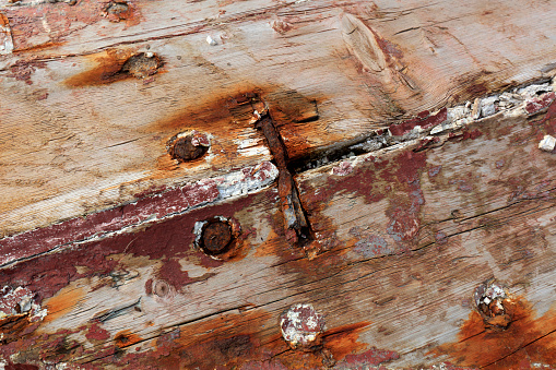 dilapidated rotten board