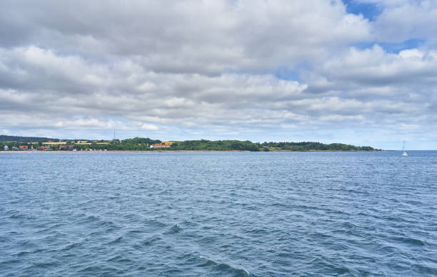 istock View on island from sea boat. 1292055812