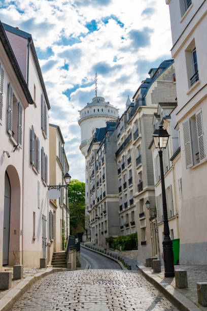 istock Paris, typical street in Montmartre 1292055951