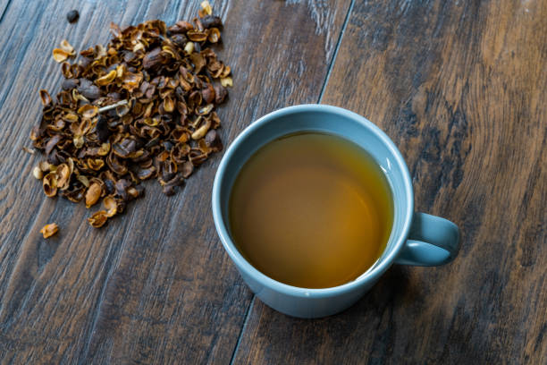 istock Cascara or Coffee Cherry Tea in Cup. Sun-Dried Peeled Coffee Beans. 1292058609