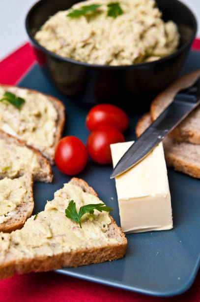 istock Sandwiches with homemade eggs with bacon cream 1292063187