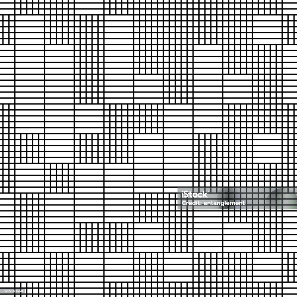 Horizontal S Pattern Seamless Pattern With Horizontal And Vertical Black Segments Stock ...