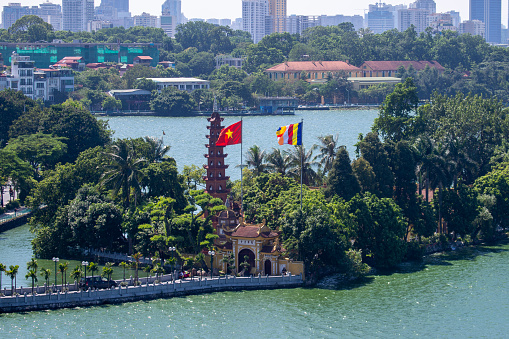 Tran Quoc Pagoda on West Lake, Hanoi