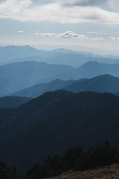 istock Blue layers of mountains in Himalayas 1292072666