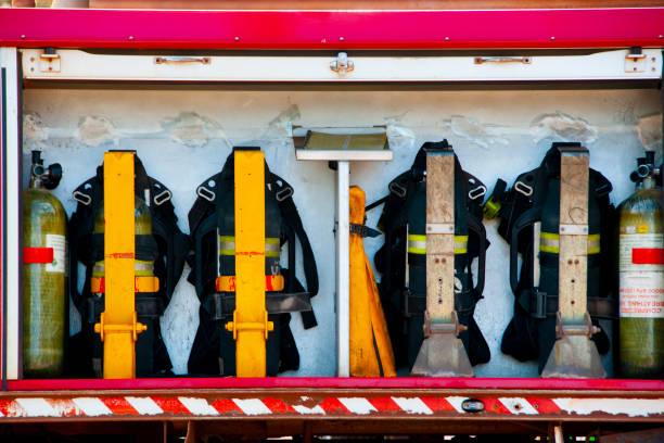 Self-Contained Breathing Apparatus Stored in a Firetruck