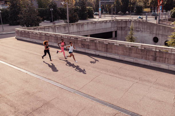 istock High angle photo women running 1292081852