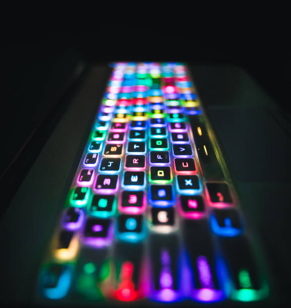 istock Keyboard that lights up colorful 1292083259