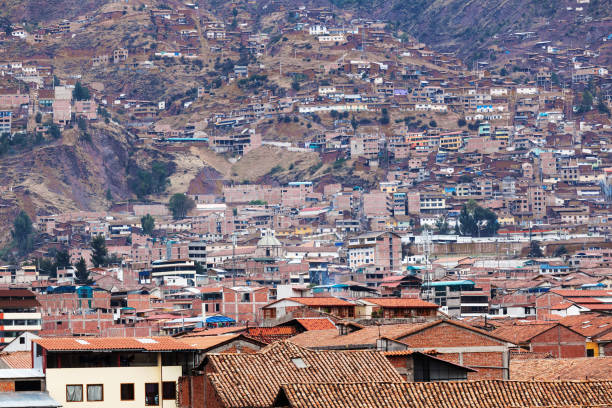 istock Building houses on the hill. Cuzco. Peru. 1292093241