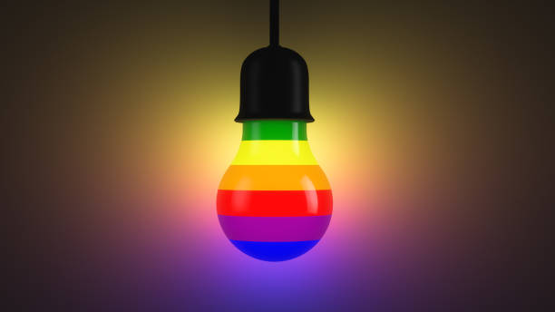 istock LGBT education concept. Glowing rainbow light bulb. 1292100174