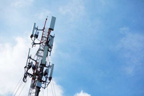istock Mast with 4g and 5g antennas in sky 1292101113