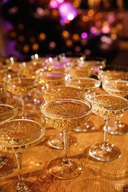 istock Glasses with champagne at an event, celebration, party 1292113525