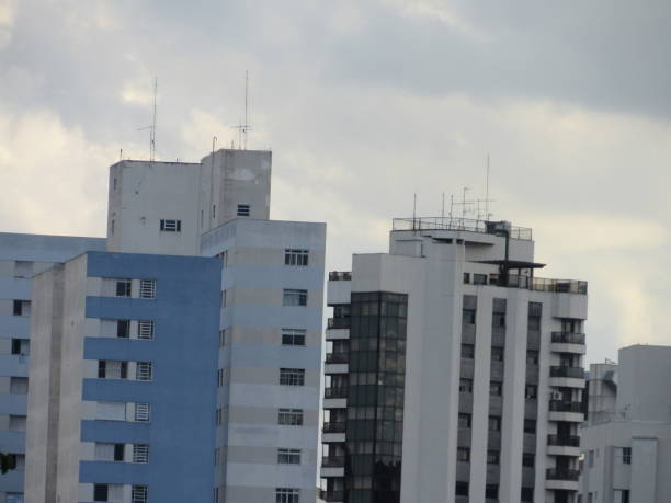 istock Facade apartment buildings in a metropolis 1292120893