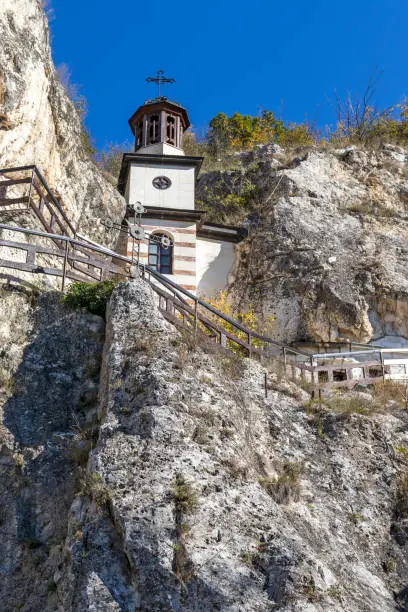 Medieval Basarbovo Rock Monastery dedicated to Saint Dimitar Basarbowski, Ruse Region, Bulgaria