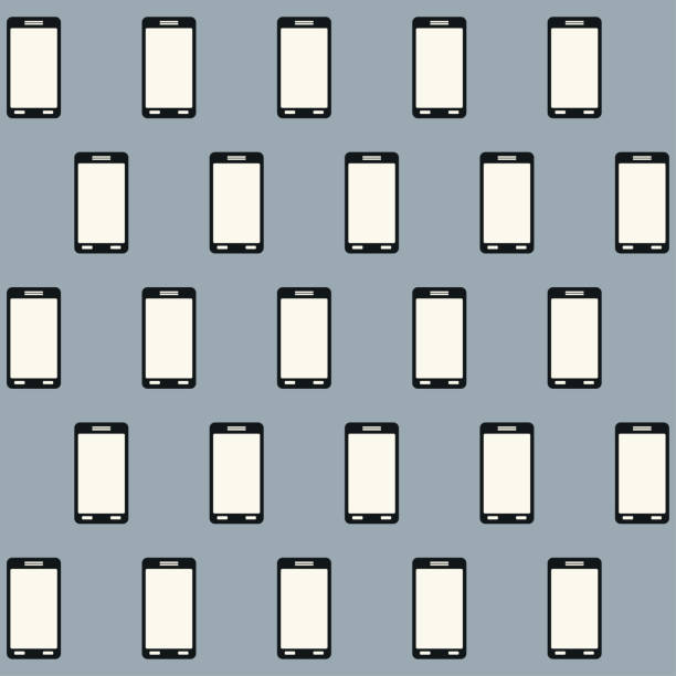 istock martphone geometric seamless pattern, appliances in the style of wallpaper design 1292126730
