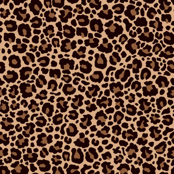 Vector illustration of leopard skin pattern.