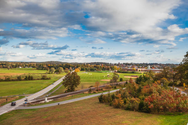 город геттисберг, пенсильвания - american civil war battle conflict gettysburg national military park стоковые фото и изображения