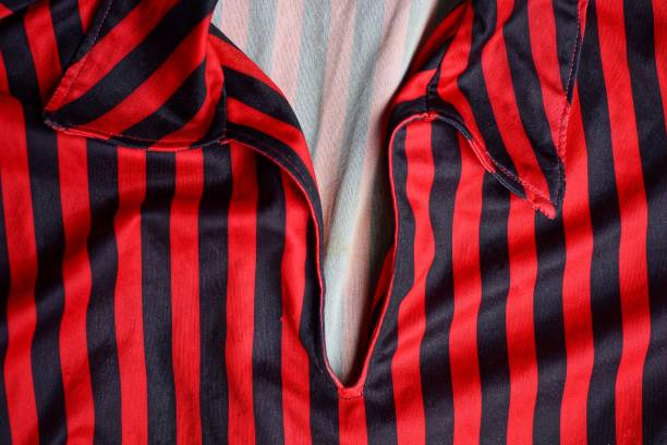 striped crumpled collared shirt fabric texture