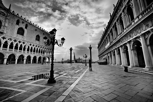 St. Mark's Square in Venice, toned image